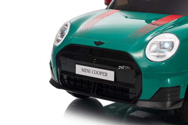 Electric Ride-on car Mini Cooper 12V, green, MP3 Player with USB and Bluetooth connection, 2.4 GHz r