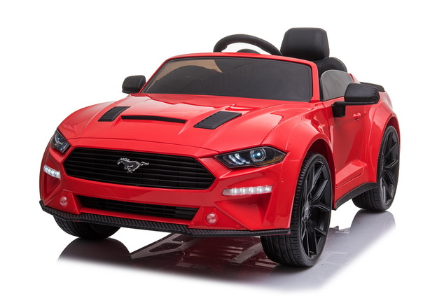 Drift electric ride-on car Ford Mustang 24V, red, Smooth Drift wheels, 2 x 25000 rpm Engines, Drift