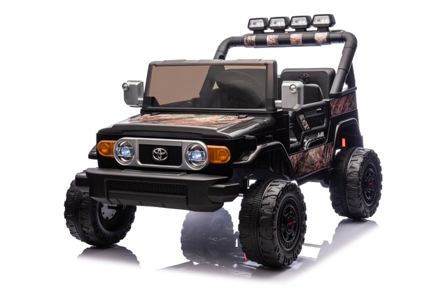 Electric Ride-on car Toyota FJ Cruiser XXL with 4x4 drive, licensed (Two-seater), sand-black, Portab
