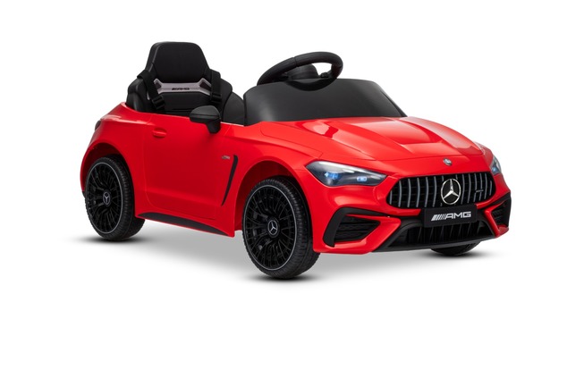 Electric Ride-on car Mercedes CLE 12V with rear-wheel drive, red, Single seater, Lithium battery, LE
