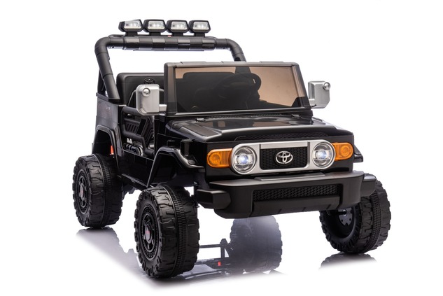 Electric Ride-on car Toyota FJ Cruiser XXL with 4x4 drive, licensed (Two-seater), black, Portable li