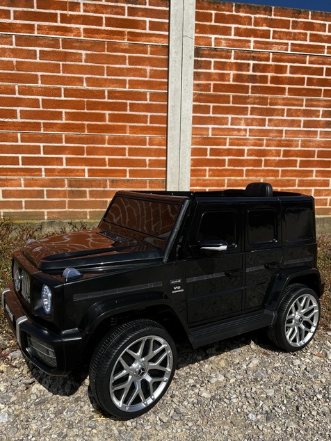 Open Box – Like New Electric Ride on Car Mercedes G New, Black, Original Licenced, Battery Powered, 