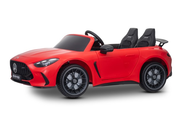 Electric Ride-on car Mercedes GT63 AMG 24V with 4x4 drive, red, Two-seater, Adjustable driver's seat