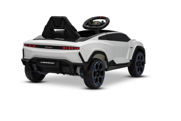 Electric Ride-on Car Lamborghini Lanzador 12V with rear-wheel drive, licensed (Single seater), white