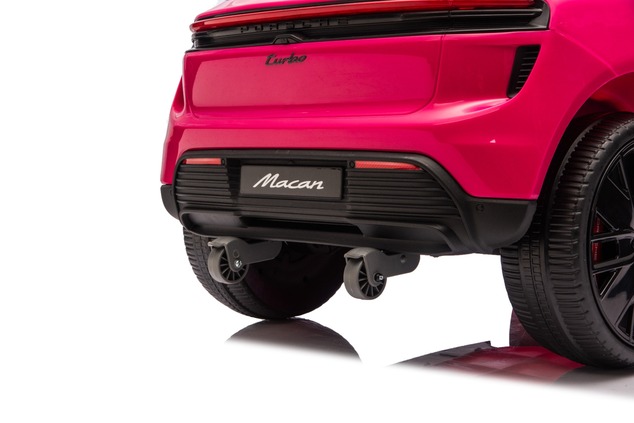 Electric Ride-on car Porsche Macan 12V Licensed with rear-wheel drive (Single seat), pink, Lithium b