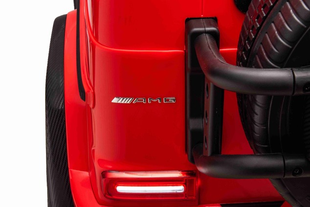 Electric Ride-on car Mercedes-Benz G63 AMG 4x4² Two-seater 12V, red, MP3 Player with USB/AUX input,