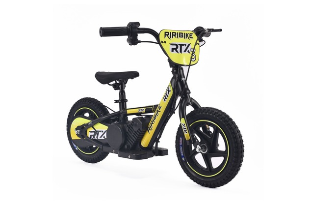 Children's electric balancer RIRIBIKE RTX3 24V (12"), yellow, Lithium battery, 100W motor, Disc brak