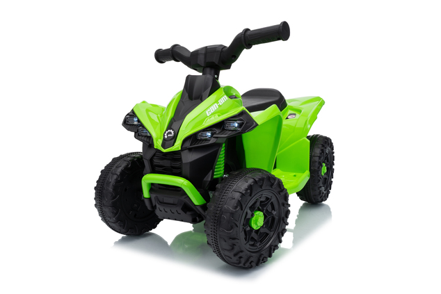 Licencovaná dětská elektrická mini čtyřkolka 25 W, lithiový akumulátor 7,2 V | Can-Am Renegade | Zelená