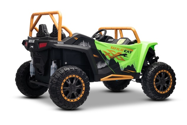 Electric Ride-on buggy Artic CAT XXL 4x4 24V, green, two-seater, Soft EVA wheels, Powerful engines, 
