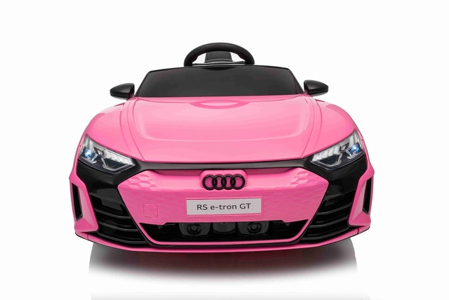 Electric Ride-on car Audi RS E-tron GT 12V, pink, wide single seat, 2.4 GHz remote control, USB / AU