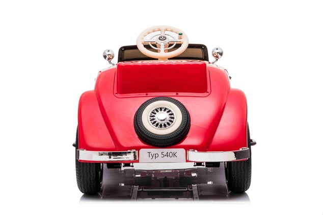 Electric Ride-On Toy Car Mercedes-Benz 540K, Red, Local parental control by Steering wheel, 2.4Ghz R
