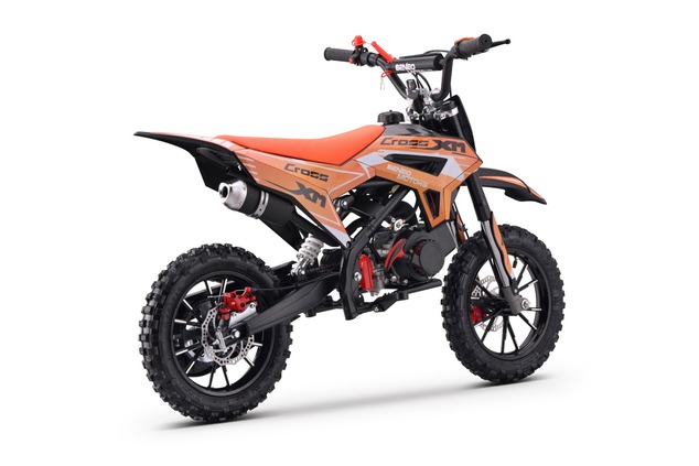 Kids Petrol Dirt Bike 50cc | Beneo Motors CROSS XM Orange | Ages 4–8 | Speed Limiter