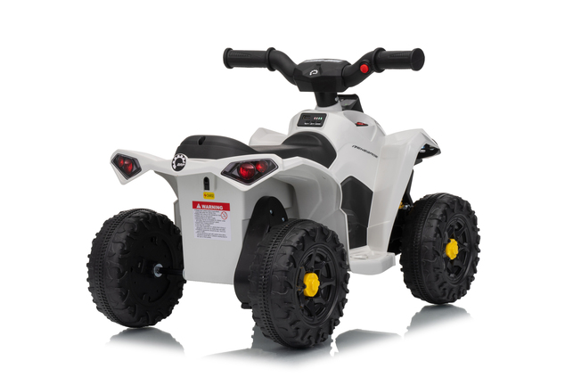 Licencovaná dětská elektrická mini čtyřkolka 25 W | Can-Am Renegade | Lithiový akumulátor 7,2 V | Bílá