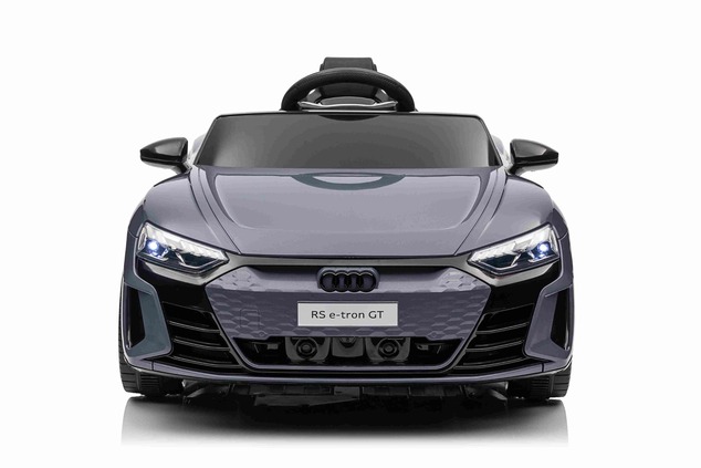 Electric Ride-on car Audi RS E-tron GT 12V, grey, wide single seat, 2.4 GHz remote control, USB / AU