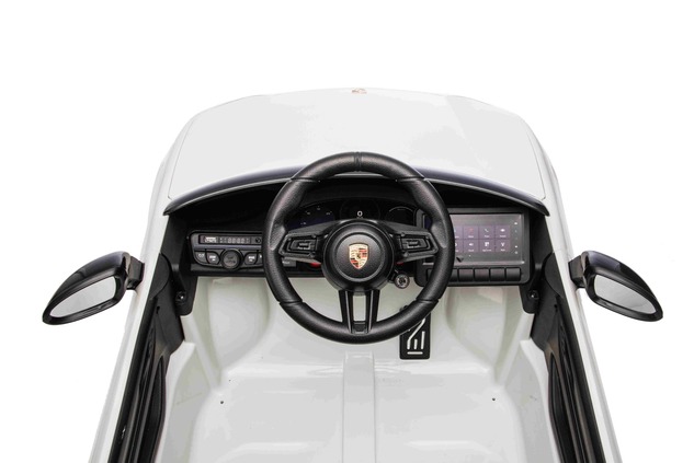 Electric Ride-on car Porsche Macan 12V Licensed with rear-wheel drive (Single seat), white, Lithium 
