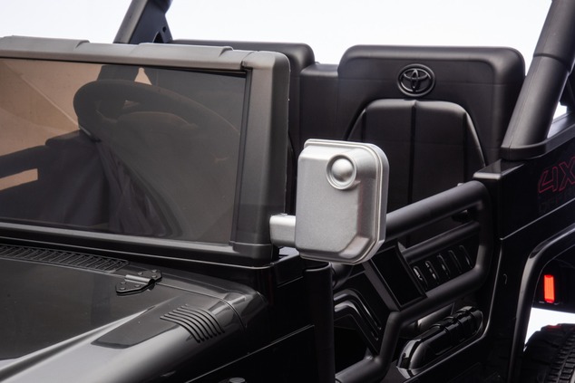 Electric Ride-on car Toyota FJ Cruiser XXL with 4x4 drive, licensed (Two-seater), black, Portable li