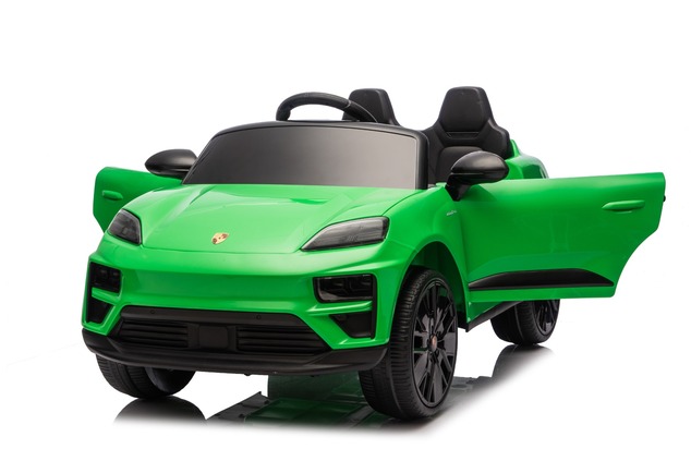 Electric Ride-on car Porsche Macan 12V Licensed with rear-wheel drive (Single seat), green, Lithium 