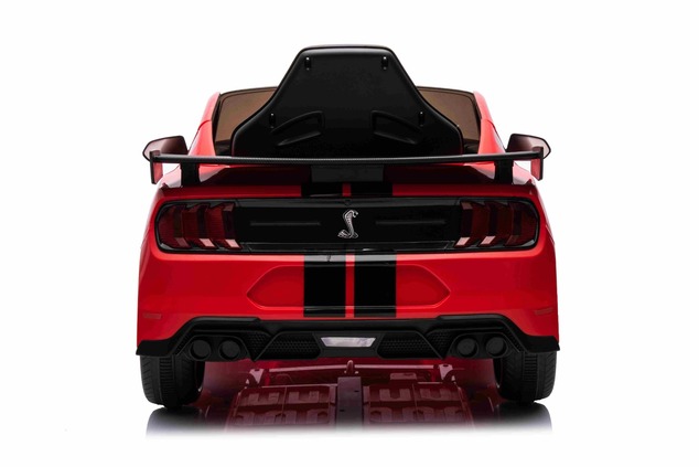 Ford Shelby Mustang GT 500 Cobra Electric Ride-on car, Red, 2.4 GHz Remote control, USB input, LED l