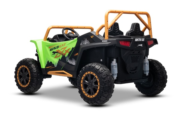 Electric Ride-on buggy Artic CAT XXL 4x4 24V, green, two-seater, Soft EVA wheels, Powerful engines, 