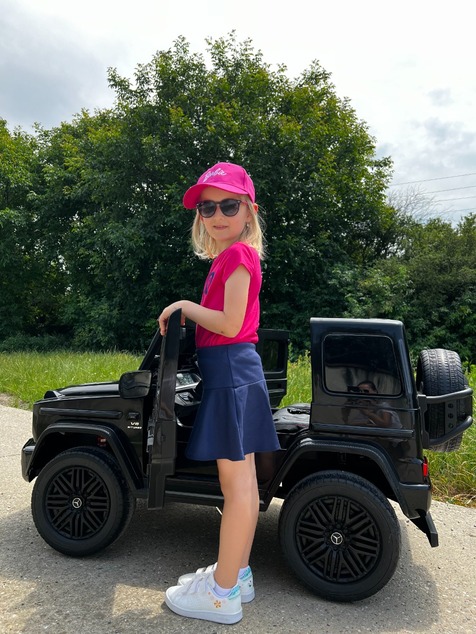 Electric Ride-on car Mercedes-Benz G63 AMG 4x4² Two-seater 12V, red, MP3 Player with USB/AUX input,
