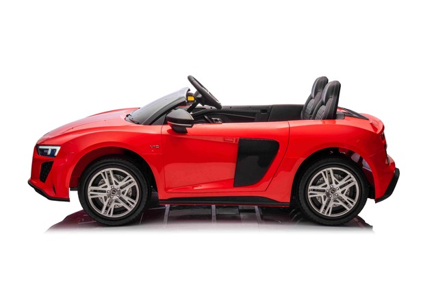 Elektrische kinderauto Audi R8 SPYDER 24V | Rode tweezitter | MP3-speler met USB/AUX en Bluetooth | 
