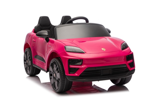 Electric Ride-on car Porsche Macan 12V Licensed with rear-wheel drive (Single seat), pink, Lithium b