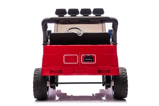Electric Ride-on car Toyota FJ Cruiser XXL with 4x4 drive, licensed (Two-seater), red, Portable lith
