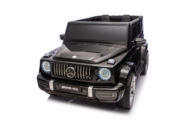 Electric Ride-on car Mercedes-Benz G63 AMG 4x4 Two-seater 24V, black, MP3 Player with USB/AUX and Bl
