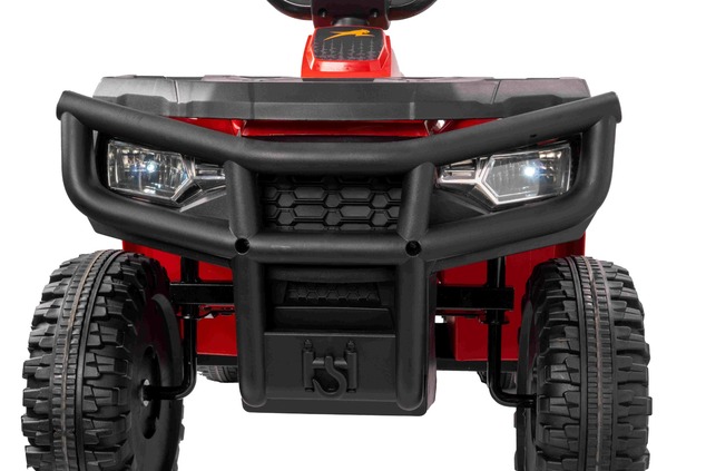 Licensed electric Ride-on quad Arctic Cat 12V with rear wheel drive, red, LED lights, Lithium batter