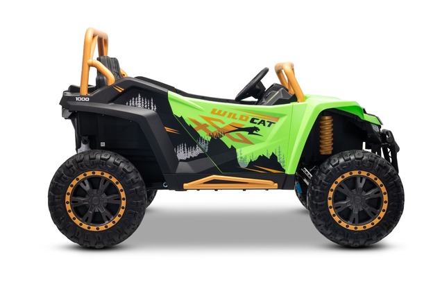 Electric Ride-on buggy Artic CAT XXL 4x4 24V, green, two-seater, Soft EVA wheels, Powerful engines, 