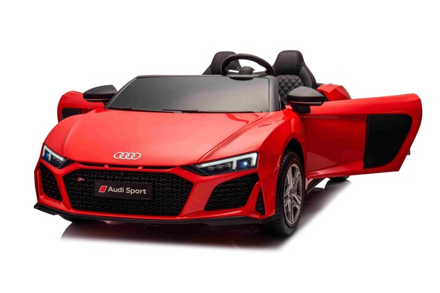 Elektrische kinderauto Audi R8 SPYDER 24V | Rode tweezitter | MP3-speler met USB/AUX en Bluetooth | 
