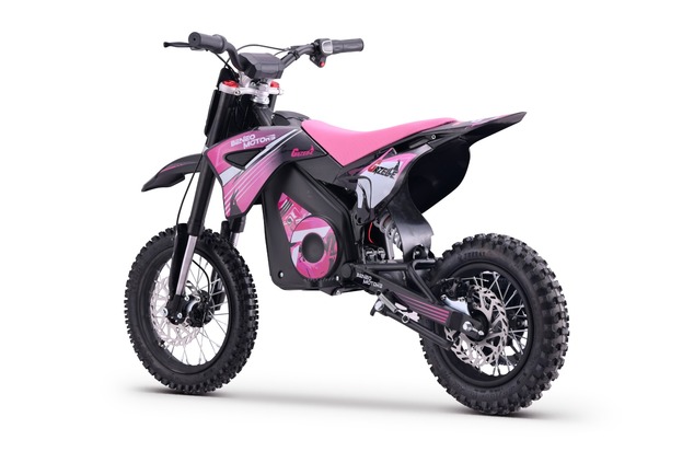 Kids Electric Dirt Bike 1000W | Beneo Motors Gazelle Pink | Ages 6–10 | Speed Limiter