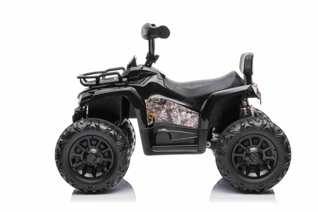 Electric QUAD SUPERPOWER 12V, black, Plastic wheels with rubber band, 2 x 45W Motor, plastic seat, s