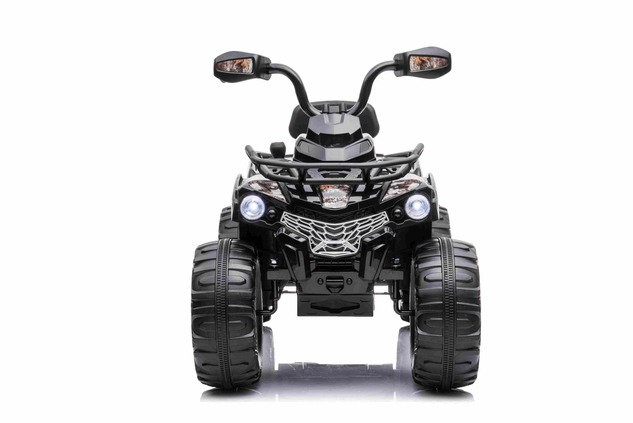 Electric QUAD SUPERPOWER 12V, black, Plastic wheels with rubber band, 2 x 45W Motor, plastic seat, s
