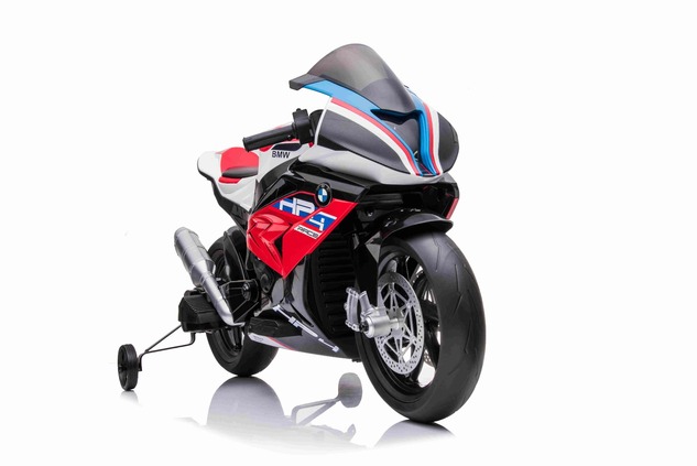 Electric Motorbike BMW HP4 RACE 12V, Licensed,  red, 12V battery, EVA soft wheels, 2 x 35W Engines, 