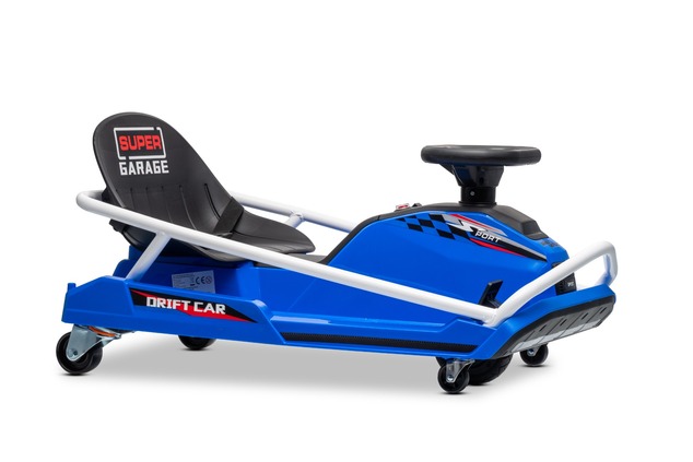 Drift kart elettrico 24V | Beneo Motors | Blu | Motore brushless 300 W | Batteria al litio | Modalit