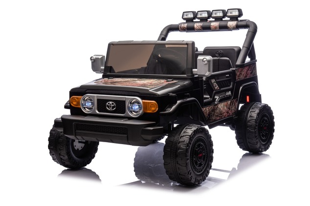 Electric Ride-on car Toyota FJ Cruiser XXL with 4x4 drive, licensed (Two-seater), sand-black, Portab
