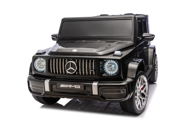 Electric Ride-on car Mercedes-Benz G63 AMG 4x4 Two-seater 24V, black, MP3 Player with USB/AUX and Bl