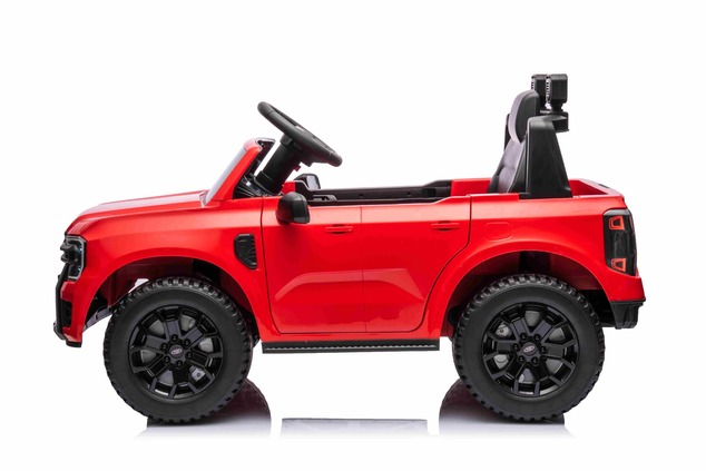 Electric Ride-on car FORD 707 12V, Red, Leather seat, 2.4 GHz remote control, Bluetooth / USB Input,