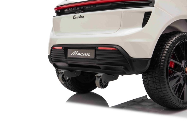 Electric Ride-on car Porsche Macan 12V Licensed with rear-wheel drive (Single seat), white, Lithium 