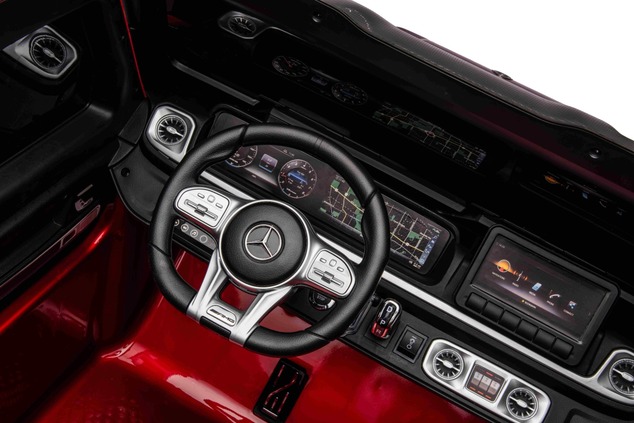 Electric Ride-on car Mercedes-Benz G63 AMG 4x4² Two-seater 24V, Red painted, MP4 Player with USB/AUX