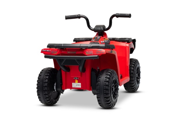 Licensed electric Ride-on quad Arctic Cat 12V with rear wheel drive, red, LED lights, Lithium batter