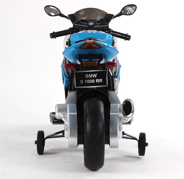 Moto électrique enfant BMW S 1000 RR, véhicule à batterie, sous licence, roues EVA souples, cadre en