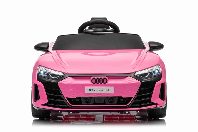 Electric Ride-on car Audi RS E-tron GT 12V, pink, wide single seat, 2.4 GHz remote control, USB / AU