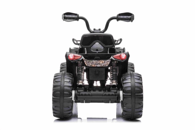 Electric QUAD SUPERPOWER 12V, black, Plastic wheels with rubber band, 2 x 45W Motor, plastic seat, s