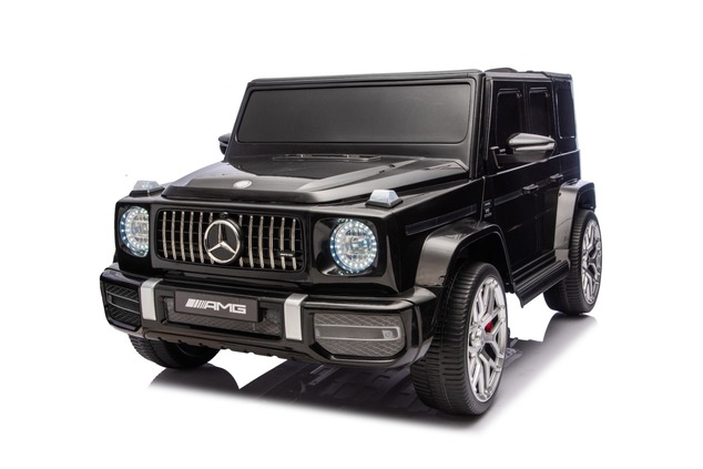 Electric Ride-on car Mercedes-Benz G63 AMG 4x4 Two-seater 24V, black, MP3 Player with USB/AUX and Bl