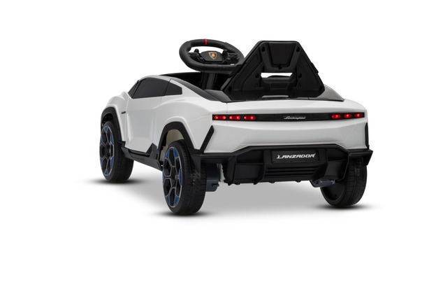 Electric Ride-on Car Lamborghini Lanzador 12V with rear-wheel drive, licensed (Single seater), white