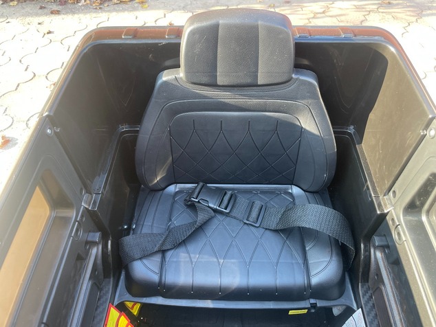 Electric ride-on car Mercedes G with high doors, black, Single seater, 12V battery, 2.4 GHz Remote c