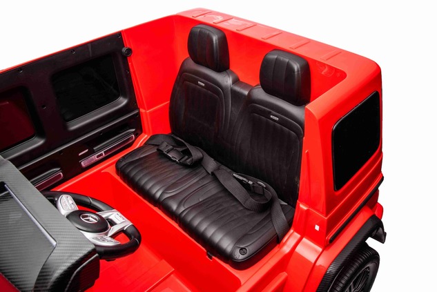 Electric Ride-on car Mercedes-Benz G63 AMG 4x4² Two-seater 12V, black, MP3 Player with USB/AUX input