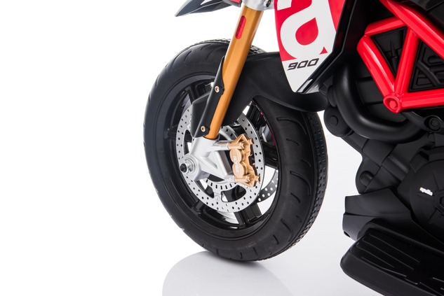 Electric Motorbike APRILIA DORSODURO 900, Licensed, 12V battery, EVA soft wheels, 2 x 18W Engines, S